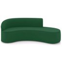 Ver imagem 5 de Sofá 4 Lugares para Sala 220cm Orgânico Wendi Veludo Verde I01 - Mpozenato