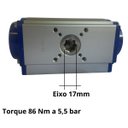 Ver imagem 2 de Ap700l083 Atuador Pneumático Dupla Ação - 86 Nm