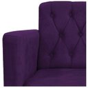 Ver imagem 5 de Poltrona Classic Pés Luís XV Suede Roxo - Doce Sonho Móveis