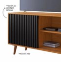 Ver imagem 3 de Rack Carinho para Tv até 43" Jcm Movelaria - Cinamomo/preto