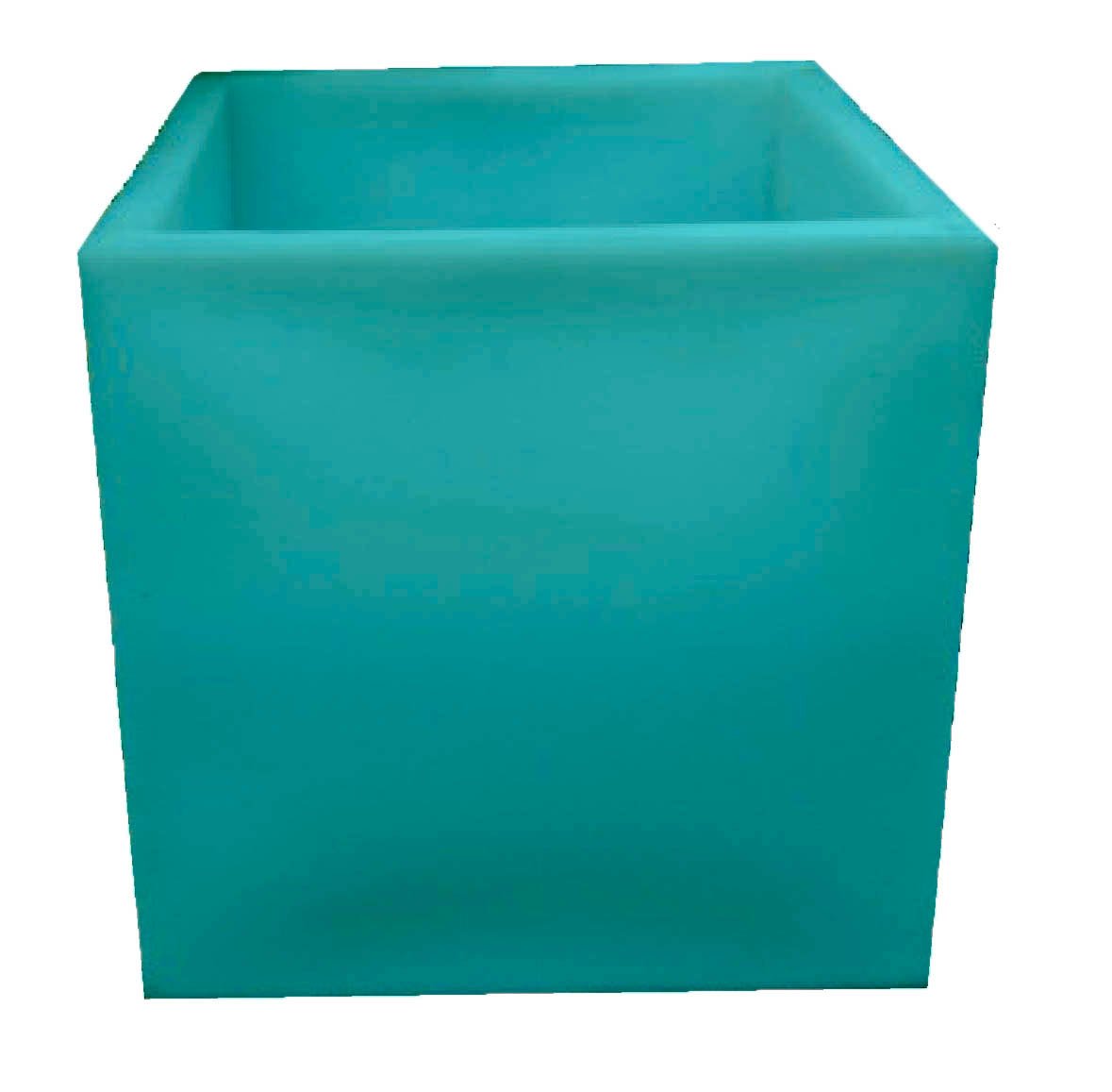 Vaso Plantar plantas Quadrado Polietileno 20x20 BGPLASTICOS V10 MARROM MADEIRA 015 - 16