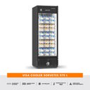 Ver imagem 3 de Visa Cooler Sorvete Freezer Porta Vidro Aquecido Ar Forçado -22ºc 570l Vcs570pvpb 220v - Refrimate