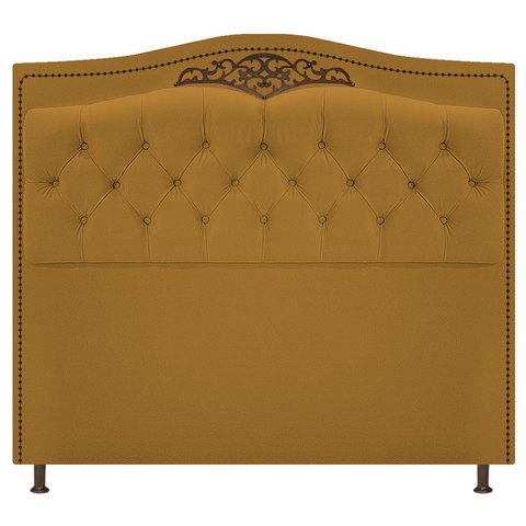 Cabeceira Imperio 160 cm Suede Mostarda