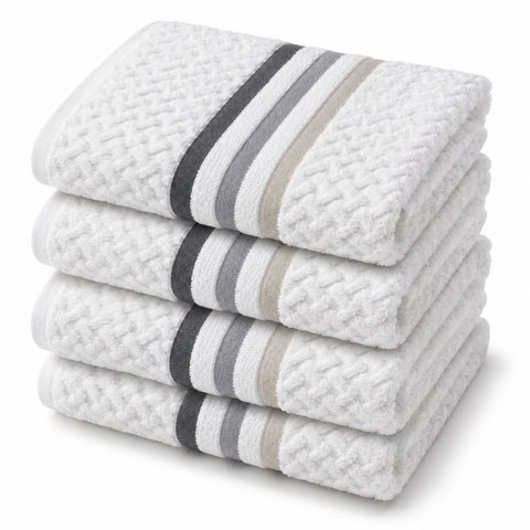 Jogo de Toalha Banhão Gigante 4 Peças Trento 80x150cm Algodão Super Macio Alta Absorção Casa Dona