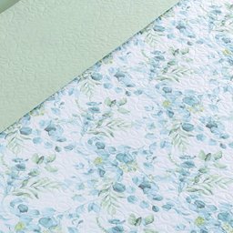 Kit Cobre Leito Colcha Maris King Estampado Dupla Face Percalle 200 Fios 3 Peças Forest Verde - 80% - 4 Kit Cobre Leito Colcha Maris King Estampado Dupla Face Percalle 200 Fios 3 Peças Forest Verde - 80% - 4