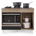 Ver mais imagens de Balcão Multiuso Para Cooktop 4 Bocas Georgia Castanho/preto