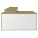 Ver imagem 7 de Mesa Escrivaninha em L 135x168cm 1 Porta Sharp A06 Olmo/branco - Mpozenato