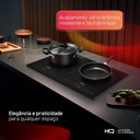 Ver mais imagens de Cooktop de Indução Hq 2 Bocas Portátil 2000w Preto Hq-ids3502 127v