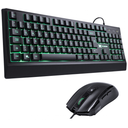 Ver imagem 1 de Teclado VX Gamer Defender Led 7 Cores 1.8m Usb Gt300 + Mouse VX Gamer Icarus 3200 Dpi Ajuste De Peso