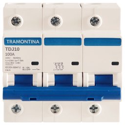 Minidisjuntor Tdj10 3p 100a 10ka Curva C Tramontina Proteção e Alta Capacidade - 2