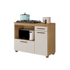 Balcão para Cooktop 4 Bocas Cronos Arte Móveis:cinamomo/off