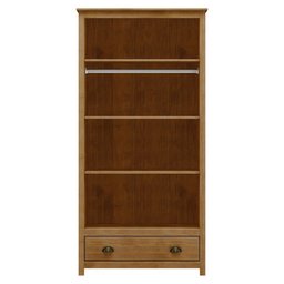 Guarda Roupa Solteiro 2 Portas 1 Gaveta Topázio 9103fn Freijó Finestra - 3