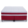 Cama Box + Colchão Castor Queen Red & White Double Face D45 158x198x54cm - 2