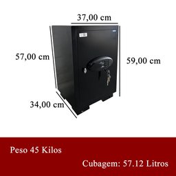 Cofre Digital - Cd 53 Bh- Preto Fort Safe - 7