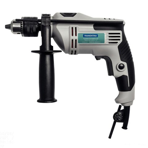 Furadeira de Impacto 500 W 1/2 220 V com Empunhadura Auxiliar Velocidade Variável e Sist