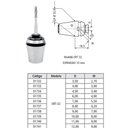 Ver imagem 4 de Pinça Porta Macho Compensação Axial - Ert-32 -d-4,00/w-3,00