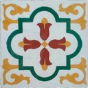 Ver imagem 2 de Fruteira de Ferro e Madeira Grande 3 Andares com Ladrilho Hidráulico Artesanal Ladrilho E1