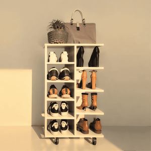 Sapateira Prática e Versátil Móvel Multi-uso 50x30x80cm Branco