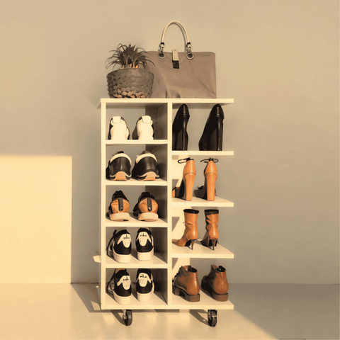 Sapateira Prática e Versátil Móvel Multi-uso 50x30x80cm Branco