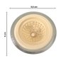 Ralo de Pia em Silicone e Aço Inox Redondo 11,5x5cm Creme - 6