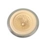 Ralo de Pia em Silicone e Aço Inox Redondo 11,5x5cm Creme - 1