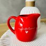 Conjunto L'amour Açucareiro 350ml, Leiteira 245ml  e 2 Canecas 300ml em Porcelana Vermelho - 3