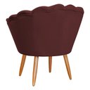 Ver imagem 6 de Kit 2 Poltronas Decorativa para Sala de Estar Charm Suede Bordô - Montanaris Decor MD MONTANARIS DEC
