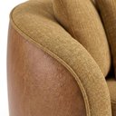 Ver imagem 7 de Poltrona Decorativa Maya Base Giratoria Linho Color Trend e Courino Tca 219 Tcs 727 Moll