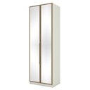 Ver imagem 1 de Guarda Roupa Modulado Predileto 2 Portas e 3 Gavetas com Espelho Areia/Jequitibá - Móveis Henn