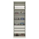 Ver imagem 3 de Guarda Roupa Modulado Predileto 2 Portas e 3 Gavetas com Espelho Areia/Jequitibá - Móveis Henn