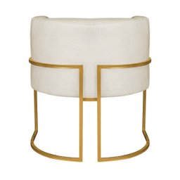 Kit Divã Luna 140cm Lado Esquerdo e 02 Poltronas Base de Ferro Dourado Linho - 11
