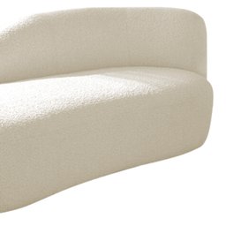 Kit Divã Luna 140cm Lado Esquerdo e 02 Poltronas Base de Ferro Dourado Linho - 12