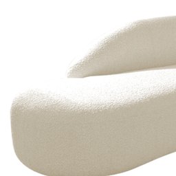 Kit Divã Luna 140cm Lado Esquerdo e 02 Poltronas Base de Ferro Dourado Linho - 14