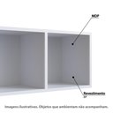 Ver imagem 2 de Nicho Infantil de Parede Duplo 60x30cm Linha Favo de Mel Fm021 Completa Móveis- Branco