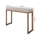 Ver imagem 3 de Aparador Premium Retrô Opala Base Madeira Tampo Mdf para Sala - Off White