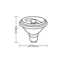 Ver imagem 3 de Lampada Led Taschibra Ar70 24 - 4,8w 2700k Gu10 Branco - Bivolt