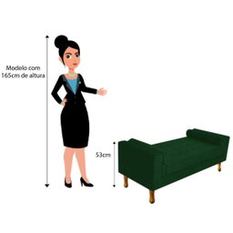 Recamier Félix Queen Size 160cm Suede Verde - 5