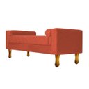 Ver imagem 4 de Recamier Félix Queen Size 160cm Suede Terracota
