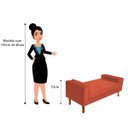 Ver imagem 5 de Recamier Félix Queen Size 160cm Suede Terracota
