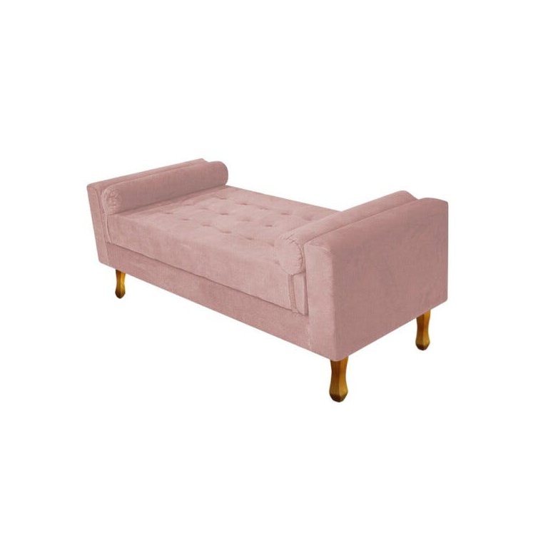 Recamier Félix Queen Size 160cm Suede Rosê