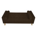 Ver imagem 5 de Recamier Félix Queen Size 160cm Suede Marrom