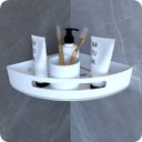 Ver mais imagens de Kit 2 Suportes Porta Shampoo Banheiro De Canto Inox Branco
