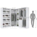 Ver imagem 3 de KIT CLOSET SAPATEIRA CABIDEIRO GAVETEIRO 100% MDF M467.B MUNDI MOVEIS