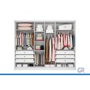 Ver imagem 4 de Guarda Roupa Closet Modulado Casal 6PTS 6g Linea Neve N. Horizonte