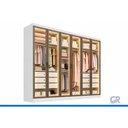 Ver imagem 2 de Guarda Roupa Closet Modulado Casal 6PTS 6g Linea Neve N. Horizonte