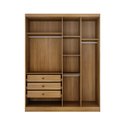 Ver imagem 2 de Modulo de Casal Safira para Guarda-roupas em Mdf com 4 Portas e 3 Gavetas Clic Móveis