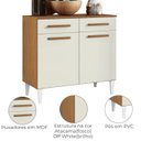 Ver imagem 4 de Balcao com Tampo 90cm 2012151 Atacama Off White Armoveis