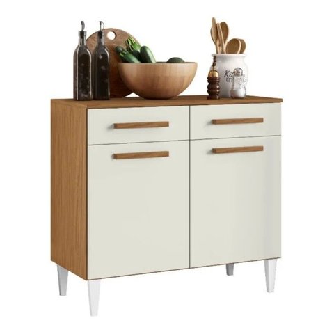 Balcao com Tampo 90cm 2012151 Atacama Off White Armoveis