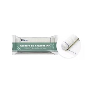 Atadura Crepom Ina 13f-10cmx1,8m - Kit 96 Rolos - Neve