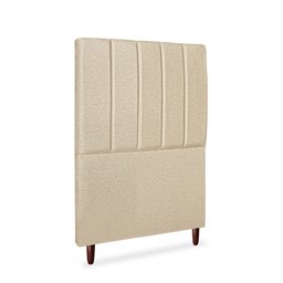Cabeceira Estofada Cama Box Solteiro Carla 110cm Linho:bege - 4